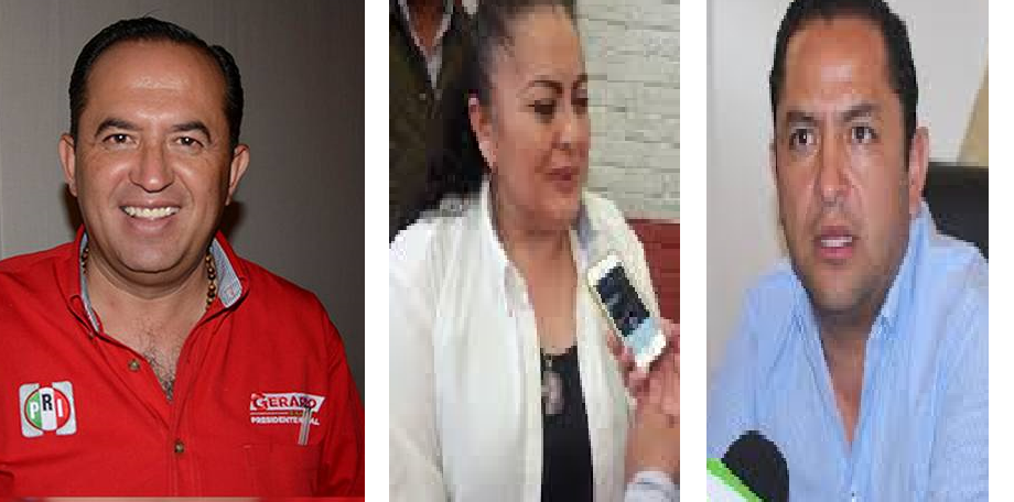 Gerardo Sánchez, Fabián Pineda y Jacaranda López, traicionan y abandonan al PRI; van con Kuri y Cabrera
