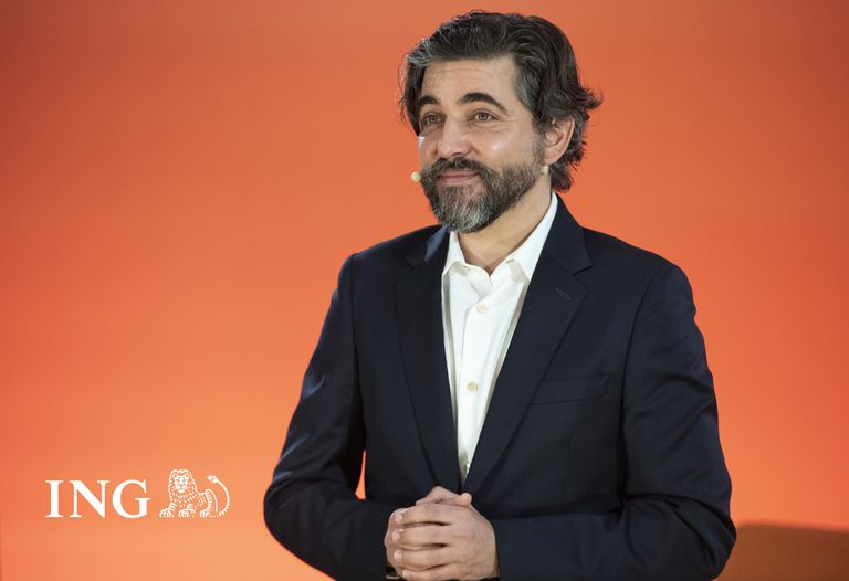 Ignacio Juliá, consejero delegado de ING España, durante la presentación de los resultados de 2020.