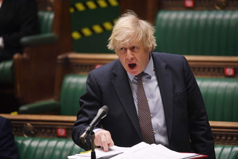 El primer ministro del Reino Unido, Boris Johnson, en la Cámara de los Comunes, en Londres, el pasado 3 de marzo.