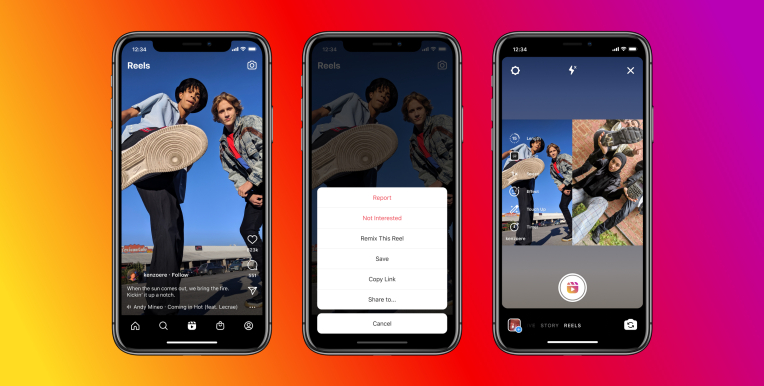 Instagram lanza oficialmente Remix on Reels, una función similar a TikTok Duets