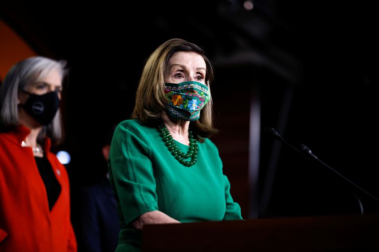 La portavoz de la Cámara de Representantes, Nancy Pelosi en el Capitolio, Washington.