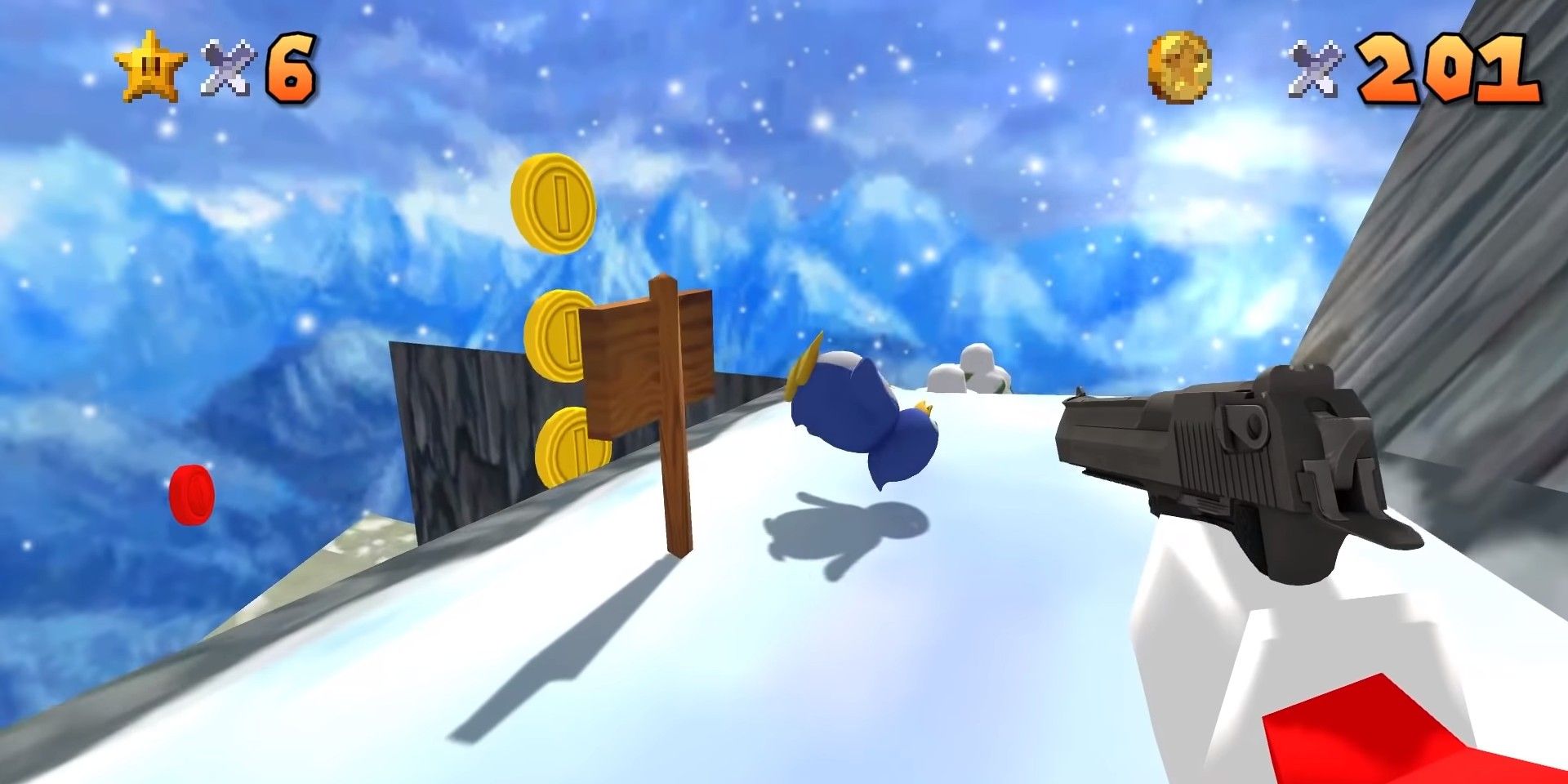 La parodia de Super Mario 64 FPS se convierte en una sensación de speedrunning