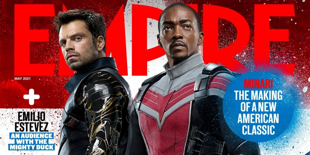 La portada de la revista Falcon & Winter Soldier muestra un primer plano del disfraz de Sam