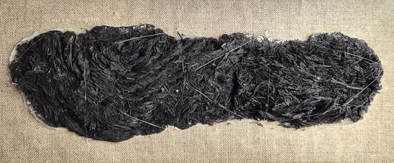 Suela de la sandalia romana hallada en el yacimiento de El Monastil (Elda).