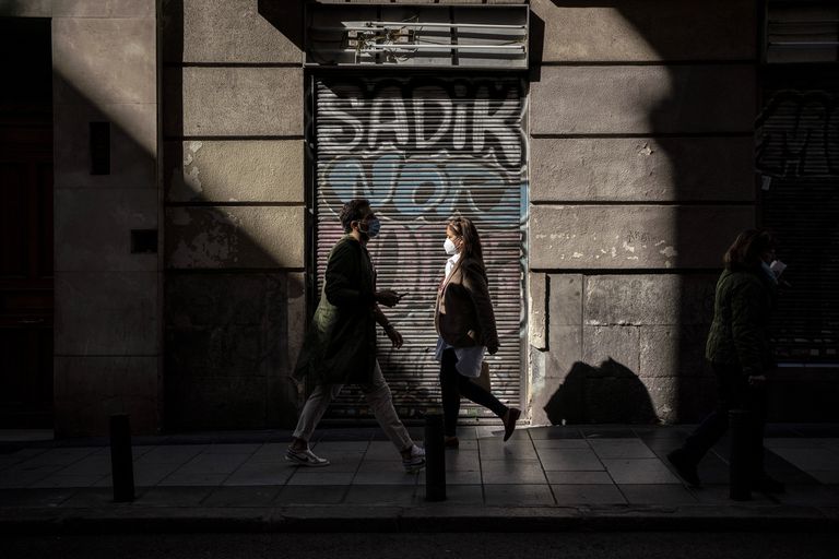 Locales comerciales cerrados en Madrid.