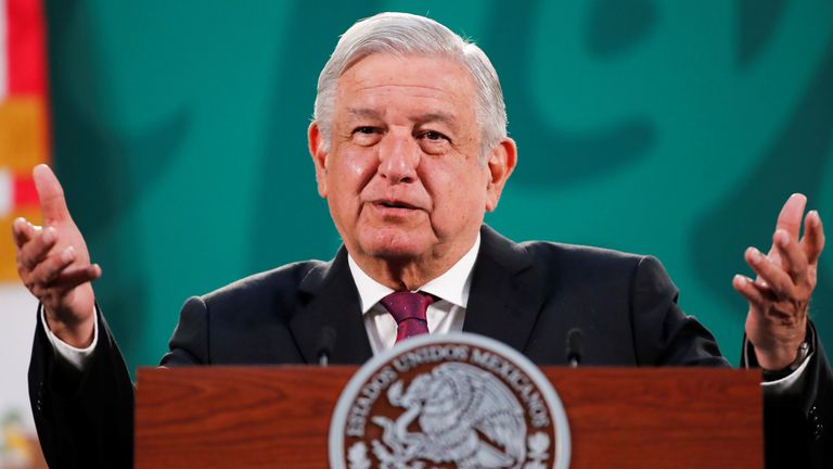 El presidente de México, Andrés Manuel López Obrador, esta semana durante una conferencia de prensa matutina.