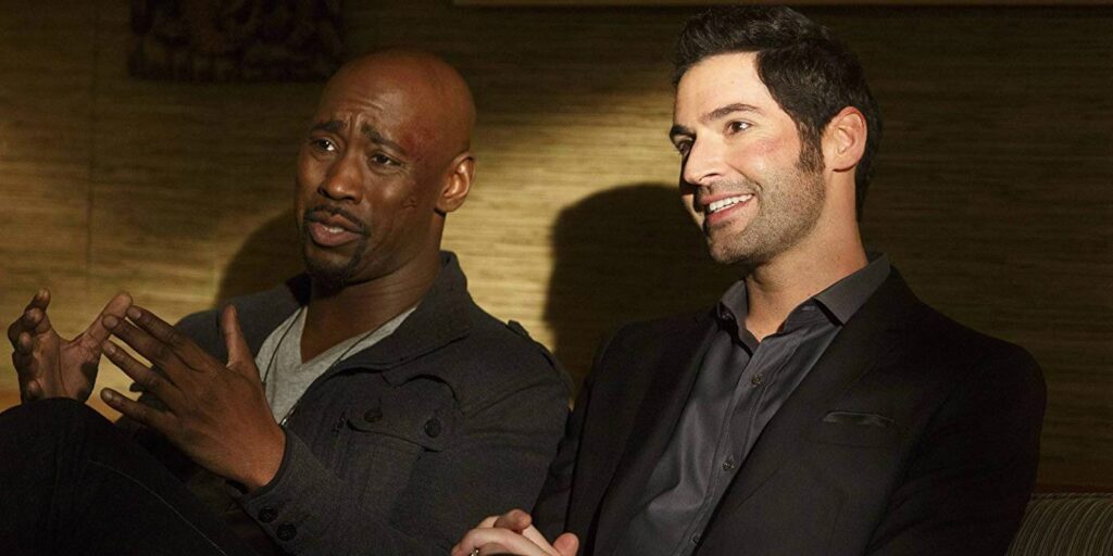 Los actores de Lucifer se burlan de la escena final de Amenadiel y Morningstar juntos