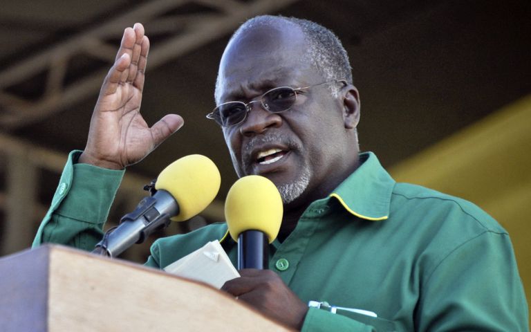 John Magufuli, durante un mitin en Dar Es Salam en octubre de 2015.