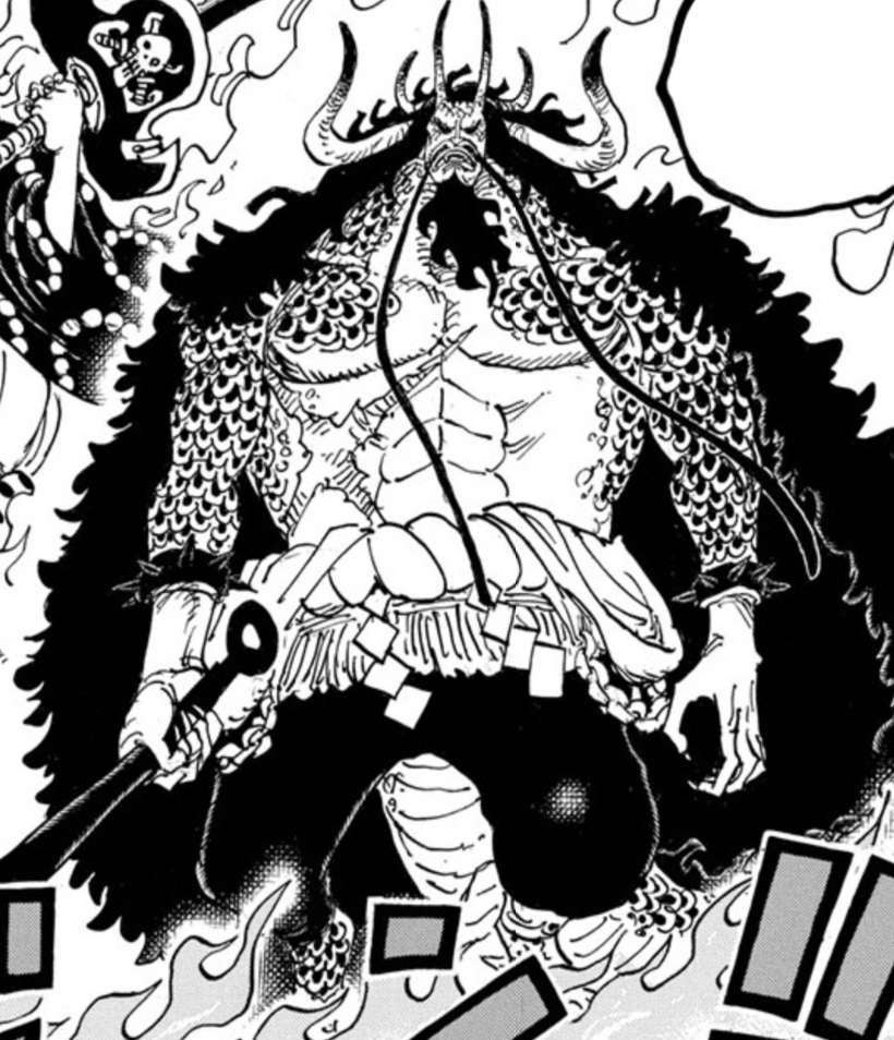 Spoilers de transformación híbrida de One Piece Kaido Man-Beast Form