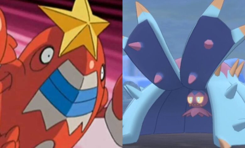 Pokémon: 10 Pokémon de agua de tipo dual para probar |
