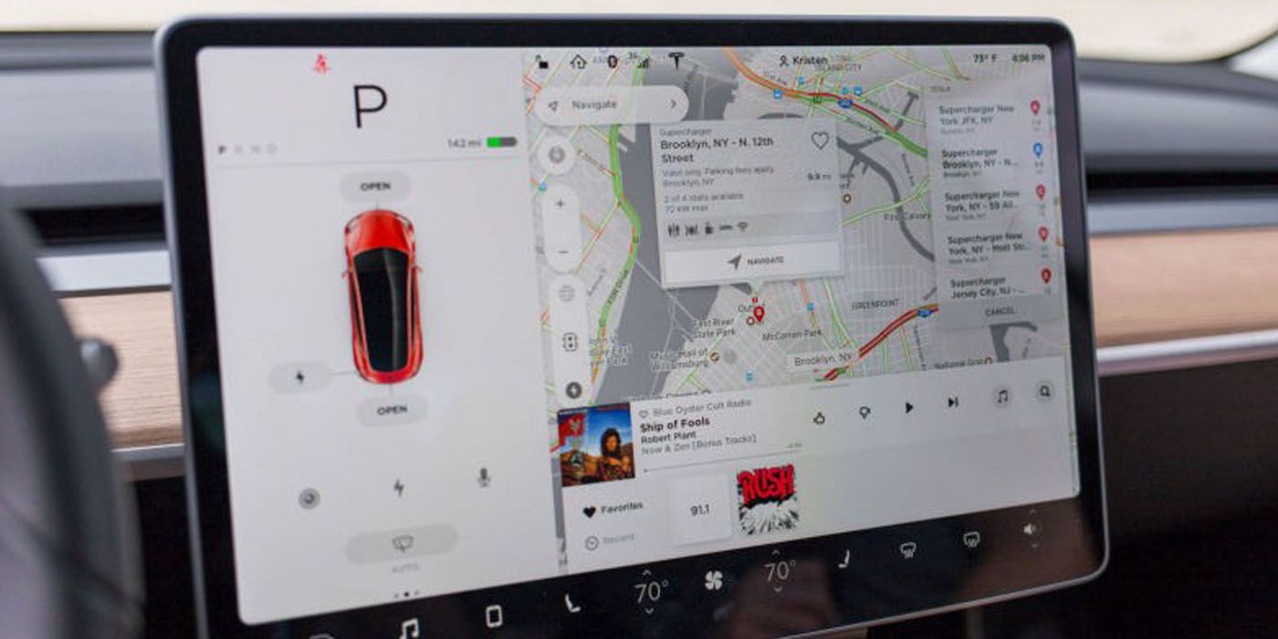 Por qué la palanca de cambios con pantalla táctil de Tesla no rompe las reglas según la NHTSA