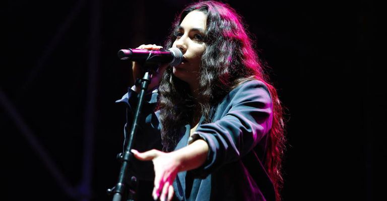 María José Llergo, durante una actuación en Barcelona en 2019.