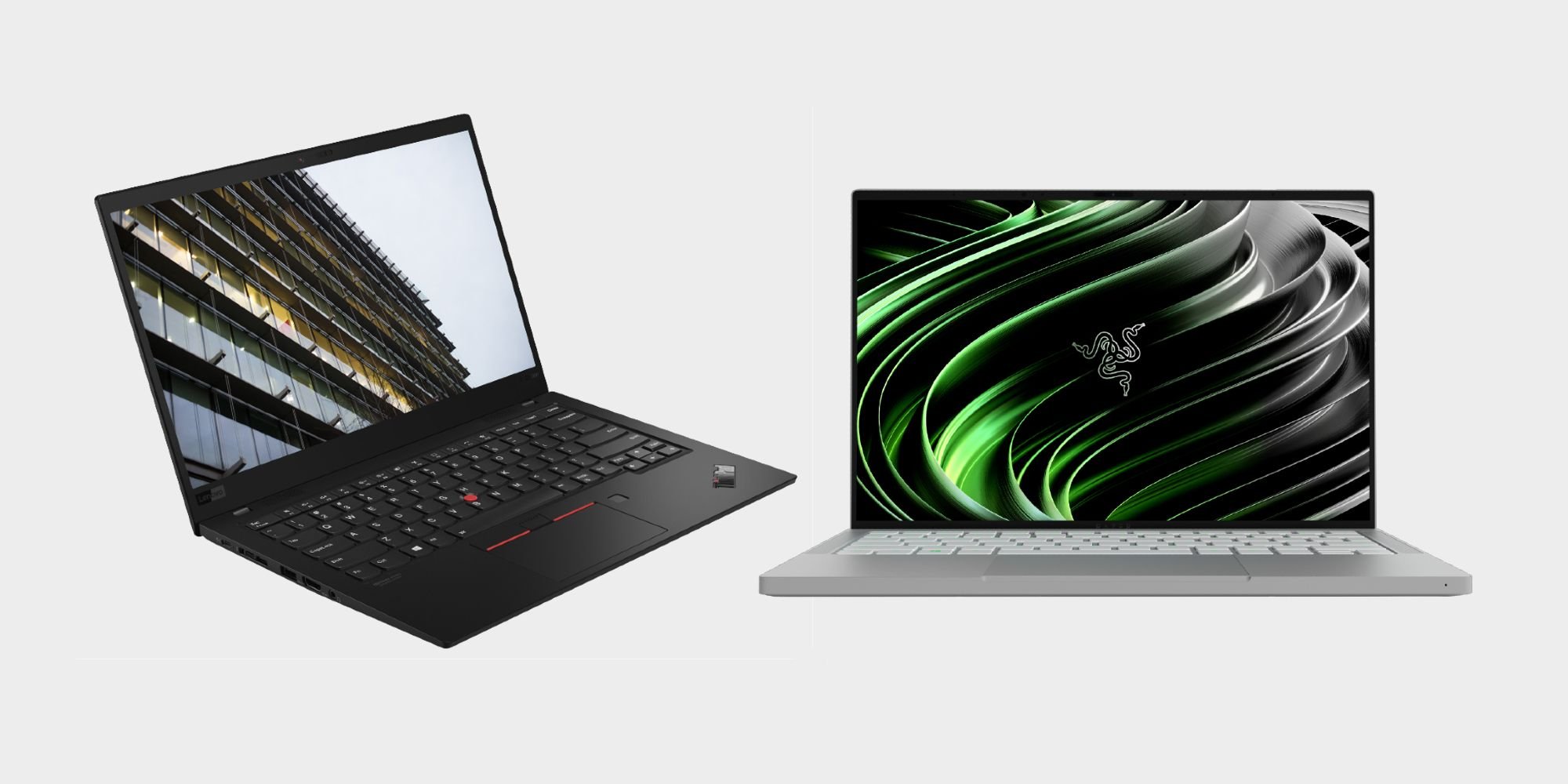 Razer Book 13 vs.  Lenovo ThinkPad X1 Carbon: cómo se compara Razer en el trabajo