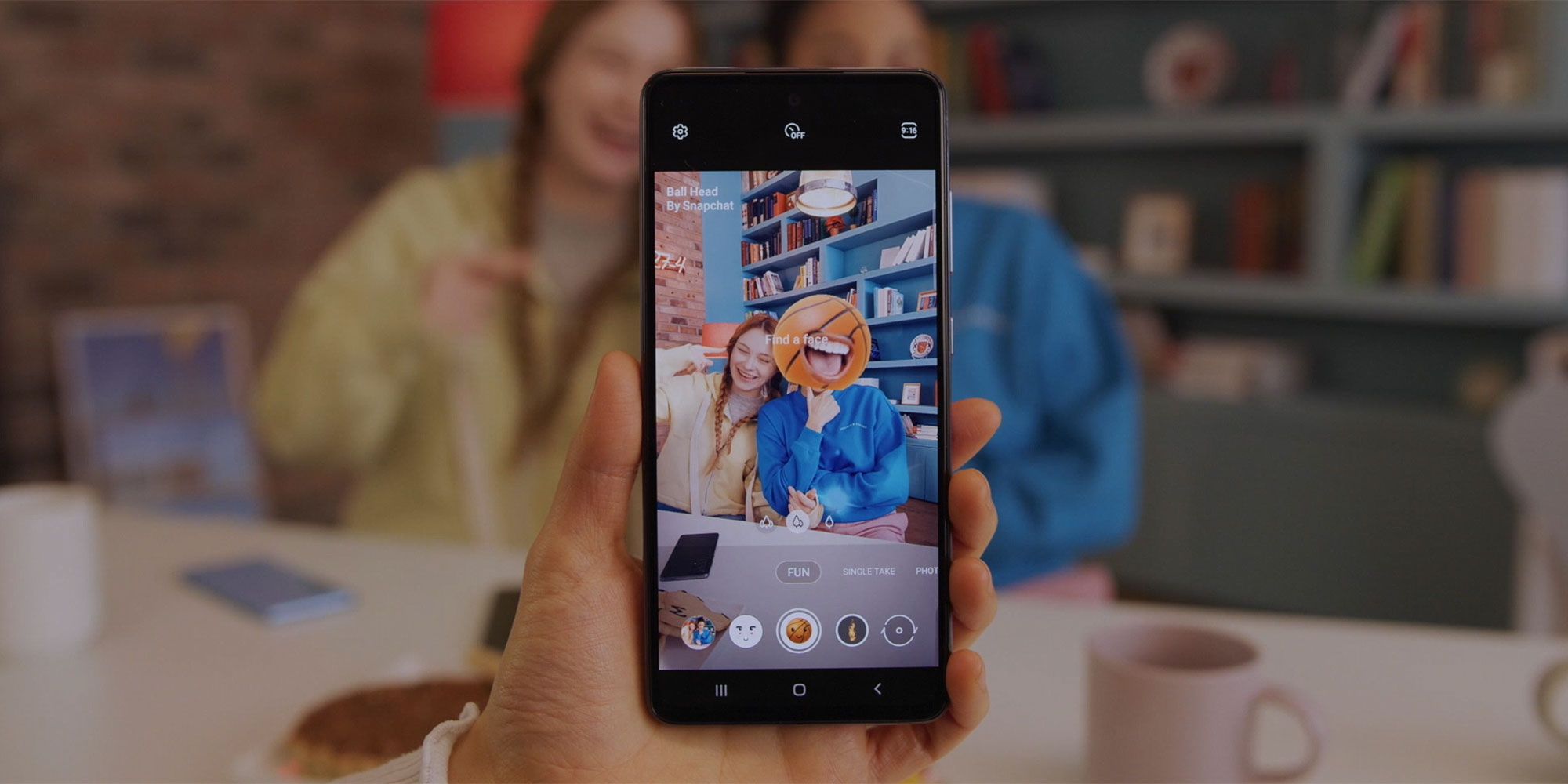 Samsung Galaxy A52, A52 5G y A72 Toma fotos divertidas (con la ayuda de Snapchat)