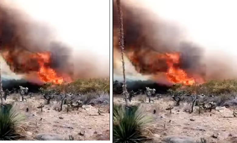 Se incendia Cerro “Cara de Cristo” en El Granjeno, Huimilpan, piden apoyo de Protección Civil Estatal