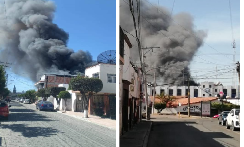 Se incendia vivienda en centro de San Juan del Río, persona queda atrapada, la rescatan bomberos