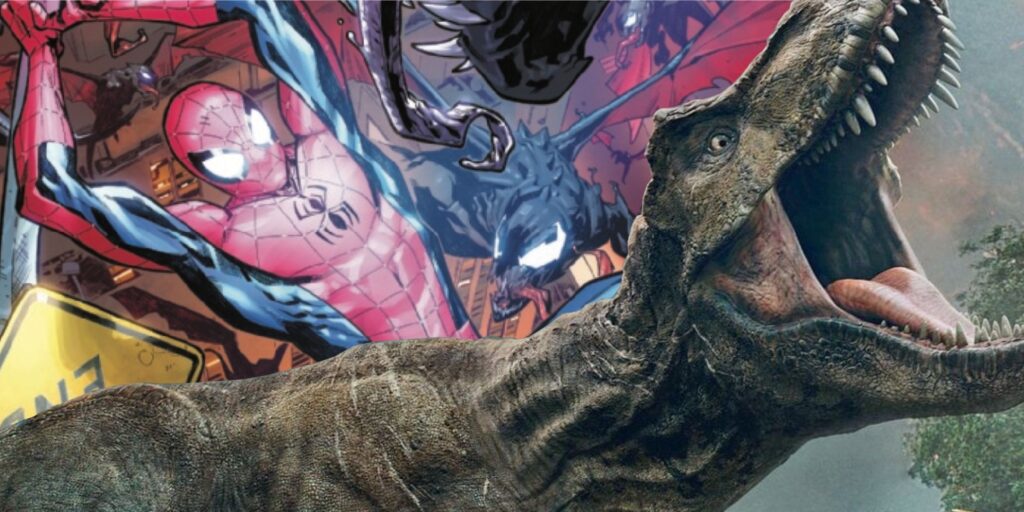 Spider-Man da rienda suelta a los dinosaurios en King en Black's Battle