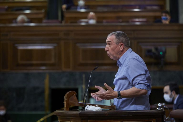 El diputado Joan Baldoví, impulsor de la  propuesta, esta semana en el Congreso.