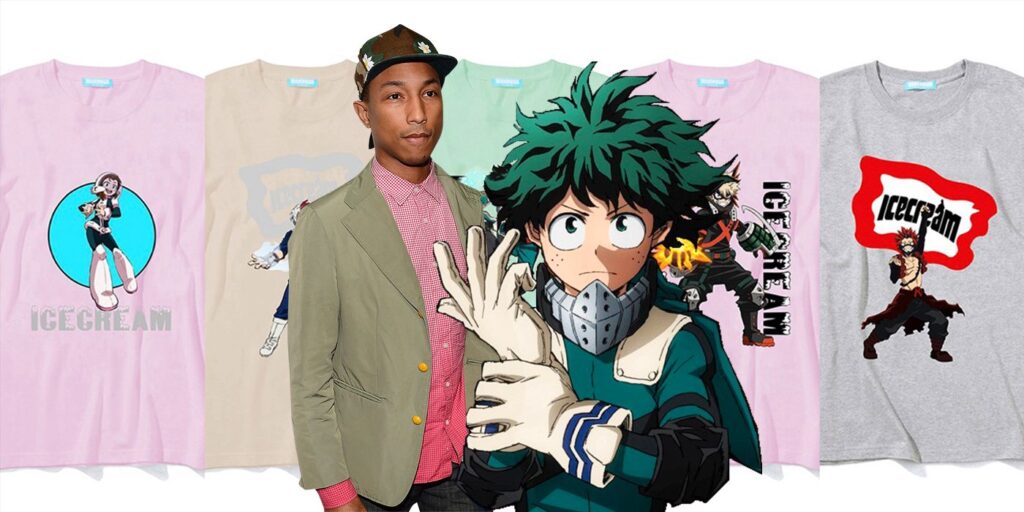 Una línea de moda de My Hero Academia viene de Pharrell Williams