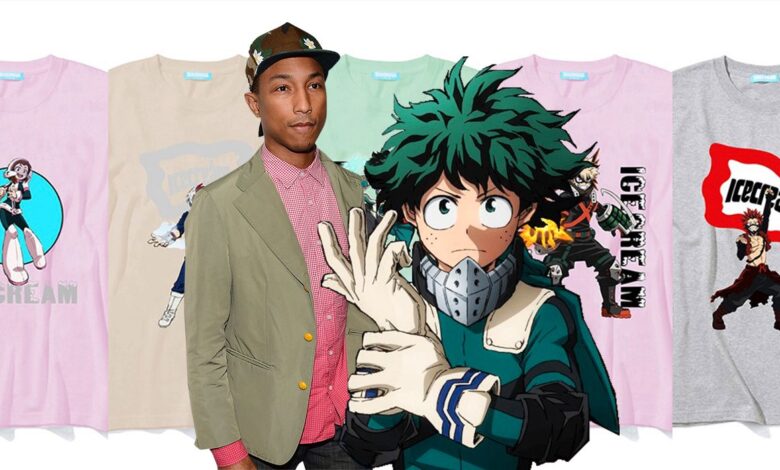 Una línea de moda de My Hero Academia viene de Pharrell Williams