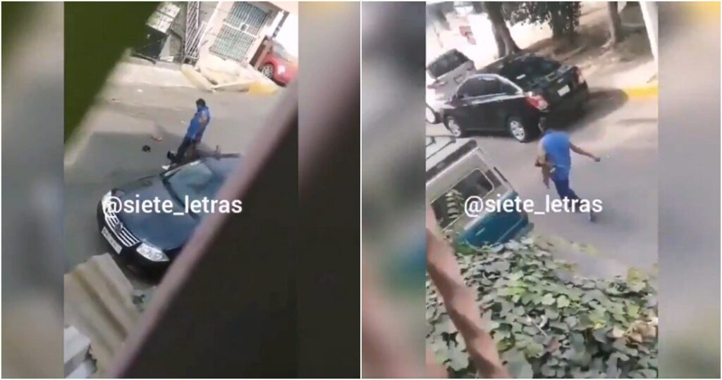 VIDEO: Mata a puñaladas a un hombre a la vista de toda la gente, luego les dice: “ Es que si lo dejo vivo, me mata”