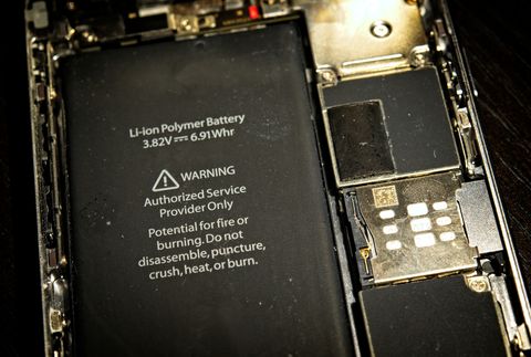 interior del teléfono