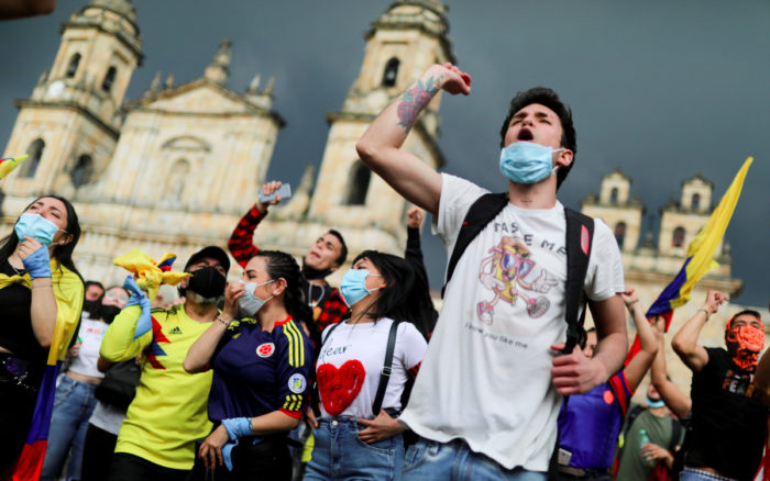 Cuarto día de protestas: miles de colombianos salen a las calles en contra de la reforma tributaria