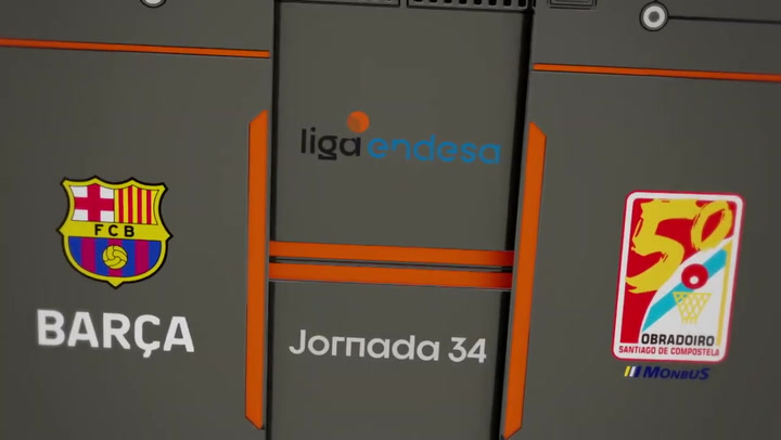 Resumen del Barça - Monbus Obradoiro (76 - 70)