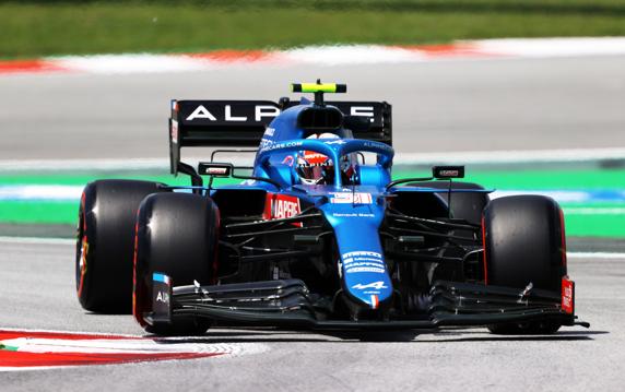 Esteban Ocon, en el GP de España de F1 2021