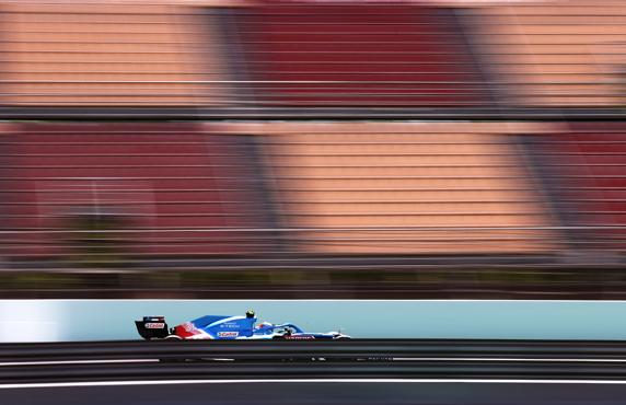 Esteban Ocon, en el Circuit de Barcelona-Catalunya
