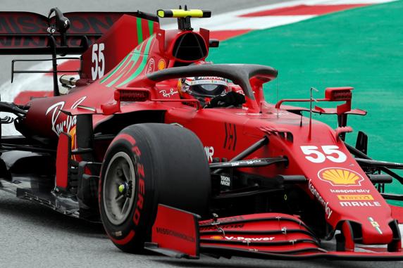 Carlos Sainz, en Barcelona
