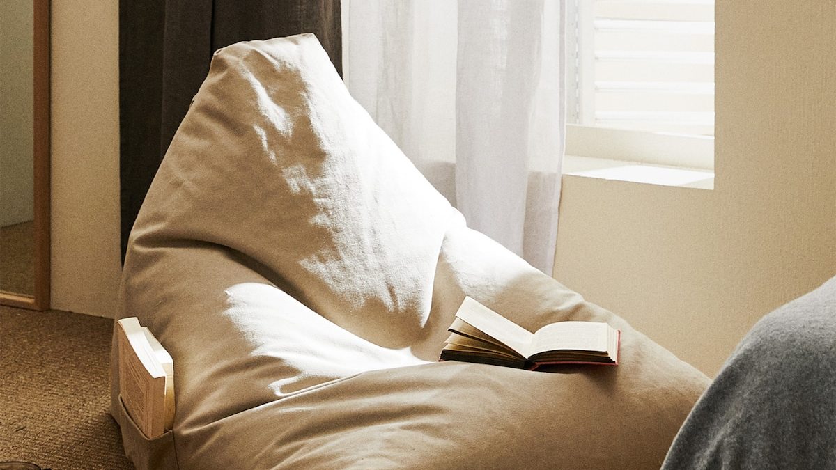 el puff de algodón para amantes de la lectura