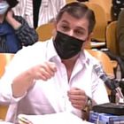 MADRID, 11/05/2021.- Captura de video de la señal institucional del Tribunal Superior de Justicia que muestra al acusado César Román Viruete, conocido como el Rey del Cachopo, mientras declara este martes ante el jurado popular encargado de juzgarle en la Audiencia Provincial de Madrid por supuestamente matar y descuartizar en agosto de 2018 a su pareja, Heidi Paz. EFE/ Tribunal Superior de Justicia de Madrid SOLO USO EDITORIAL/SOLO DISPONIBLE PARA ILUSTRAR LA NOTICIA QUE ACOMPAÑA (CRÉDITO OBLIGATORIO)