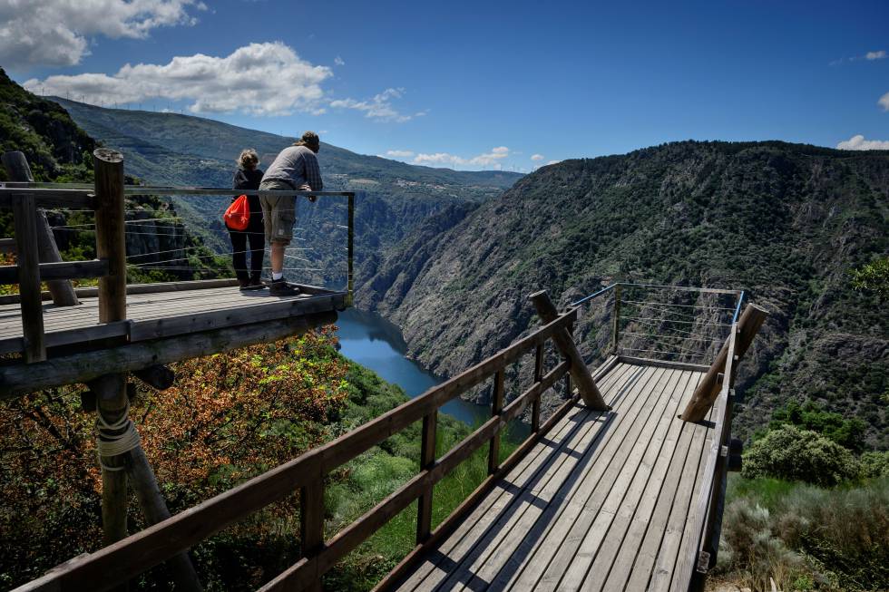 Mirador de Castro, en el cañón del Sil (Ourense).