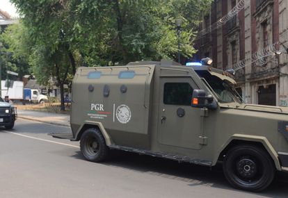 Traslado de Héctor Palma al centro de arraigo, el 5 de mayo de 2021.