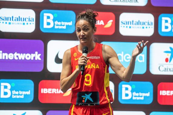 Laia Palau en su intervención en el acto de Madrid.