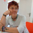 Belén, el miércoles por la noche en el centro de Cáritas para mujeres sin hogar en Madrid.