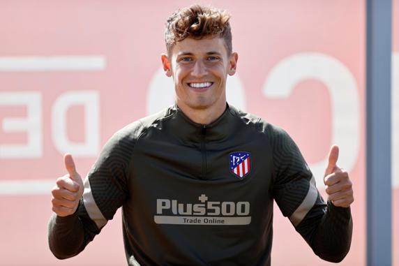 Marcos Llorente durante un entrenamiento