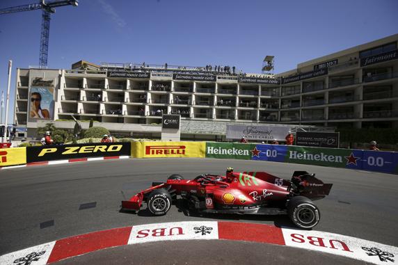 Carlos Sainz, en el GP de Mónaco de F1 2021