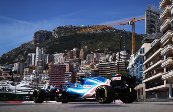 Fernando Alonso, en el GP de Mónaco de F1 2021
