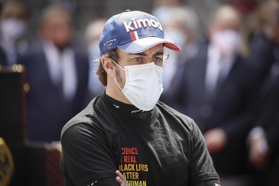 Fernando Alonso, en el GP de Mónaco de F1 2021