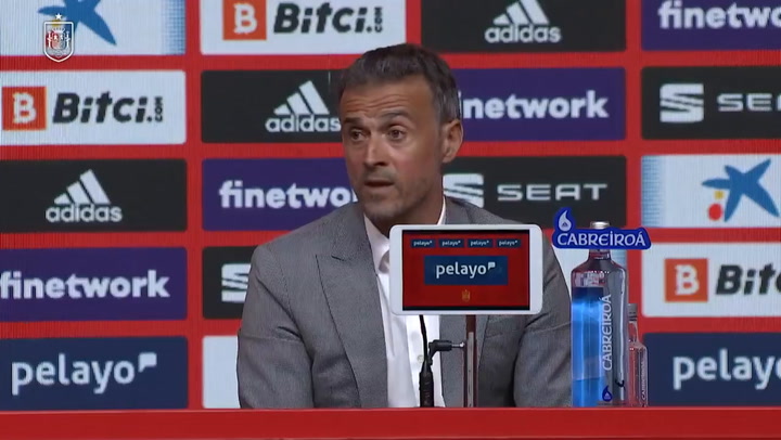 Luis Enrique “Es una alegría enorme que podamos jugar la fase de grupos en España, con público y en La Cartuja de Sevilla, nuestra sede talismán.