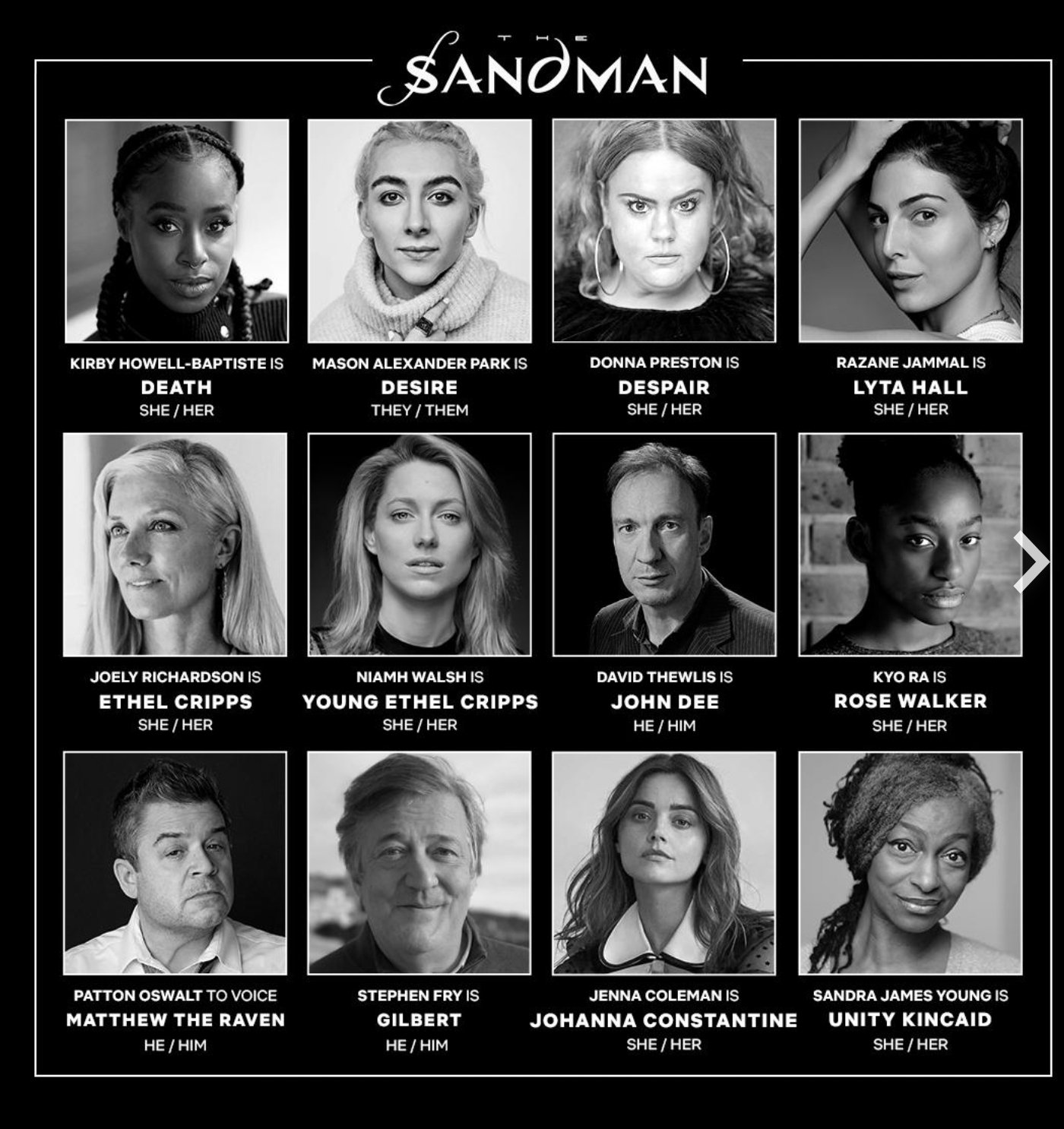 Nuevos miembros del elenco anunciados para la serie original de Netflixs The Sandman Nuevos miembros del reparto anunciados para la serie original The Sandman de Netflix