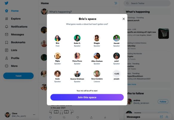 Los espacios de Twitter estarán disponibles para la web, incluidas las funciones de accesibilidad.