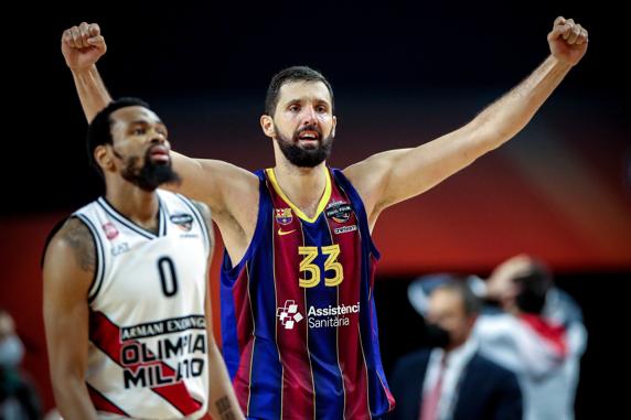 Mirotic celebrando la victoria. EFE/EPA/FRIEDEMANN VOGEL