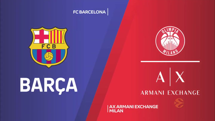 Euroliga: FC Barcelona - AX Armani Exchange Milan Euroliga: FC Barcelona - AX Armani Exchange Milan