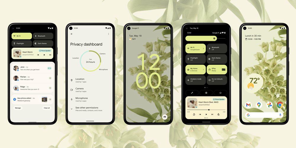 Android 12: todos los cambios más importantes en el material que diseñas de Google