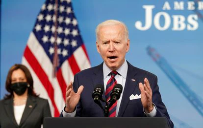 El presidente de EEUU, Joe Biden, pronuncia un discurso económico en la Casa Blanca, el pasado 7 de abril.