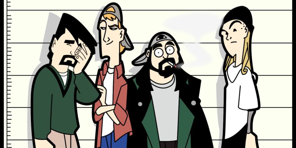 Cada aparición en un programa de televisión por Jay y Silent Bob |
