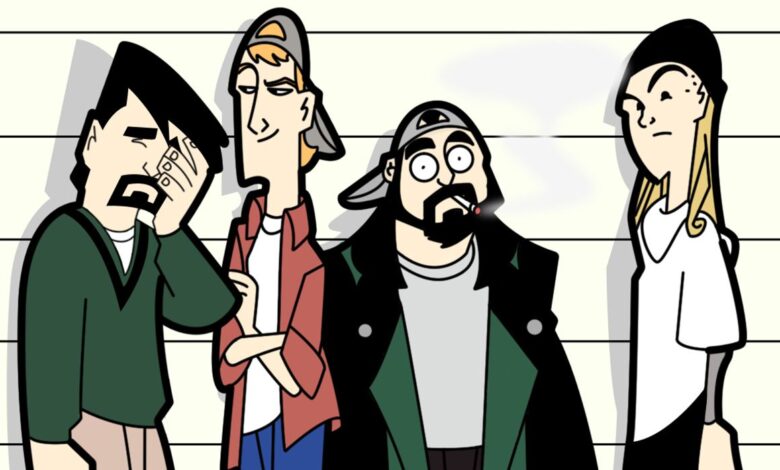 Cada aparición en un programa de televisión por Jay y Silent Bob |